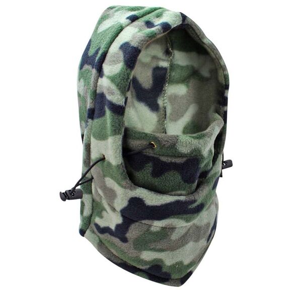 Snood Hat Ski Mask With Drawstring - Picture 1 of 6